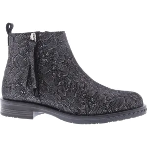 Adesso A5566 Mya Ladies Snake Print Leather Ankle Boots