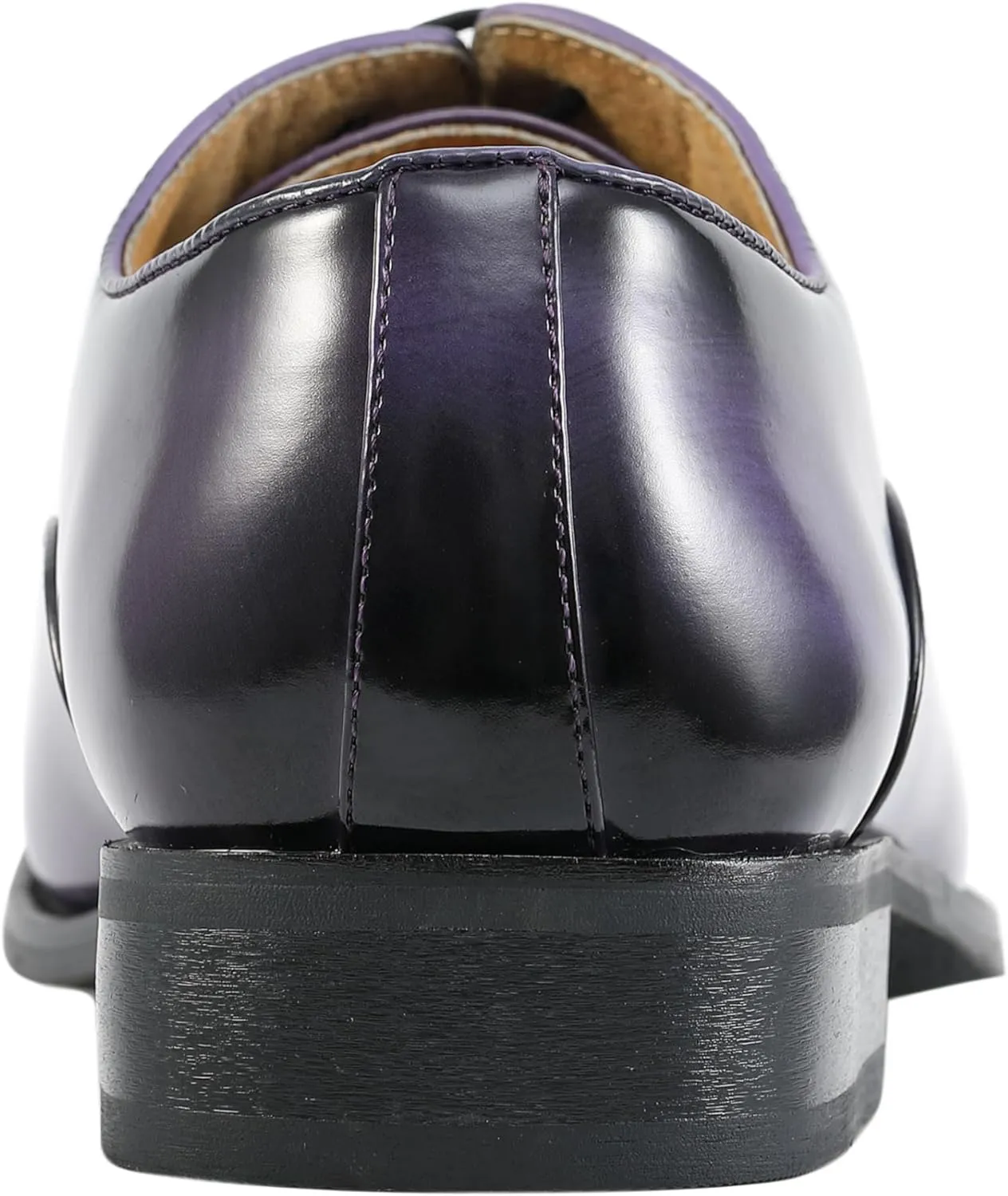 Amali Oxford Dress Shoes for Men with Textured Cap Toe, Men's Oxford Shoes Made from Premium PU Leather, Versatile Formal Footwear for All Occasions