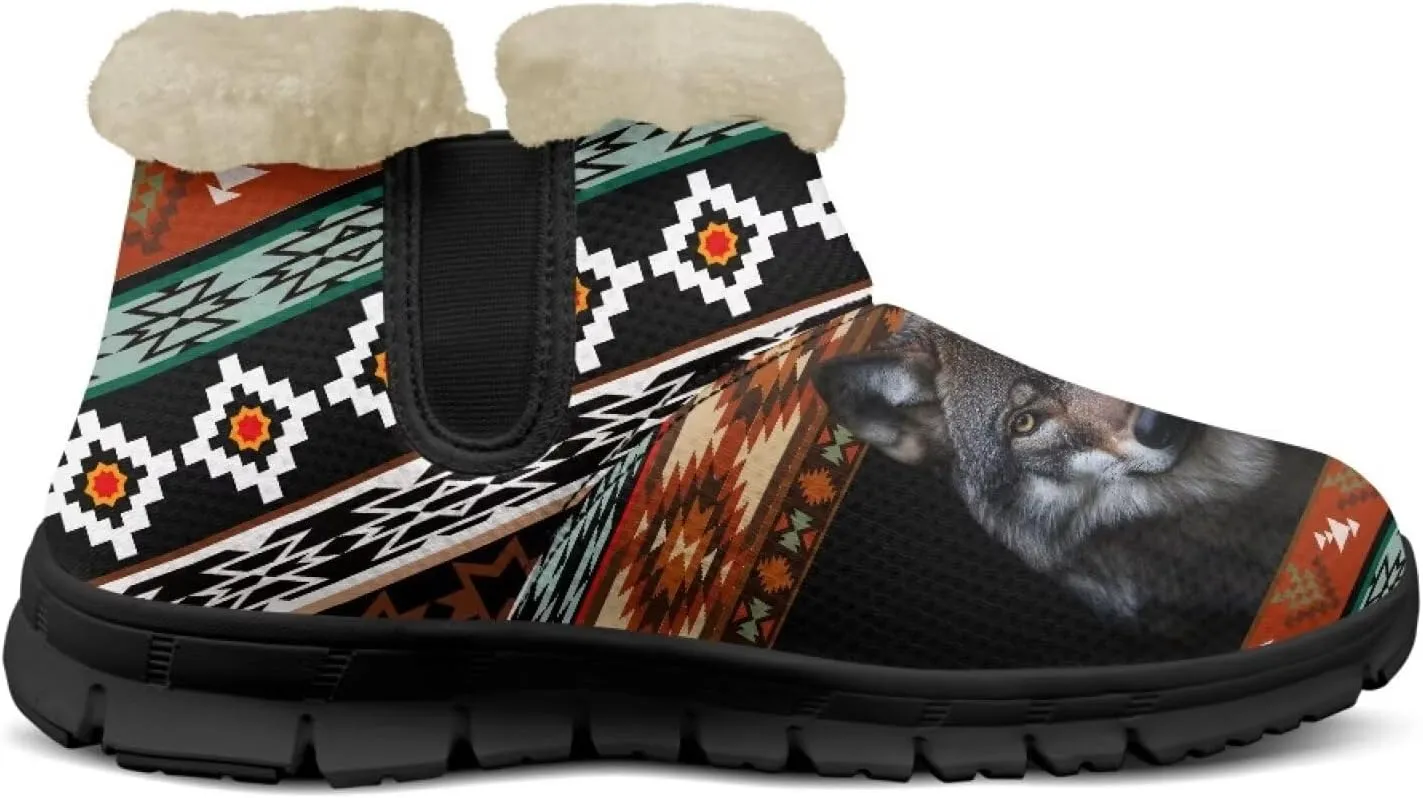 Binienty Snow Boots for Women Anti-Slip Fur Fleece Lined Ankle Boot Winter Boots Outdoor
