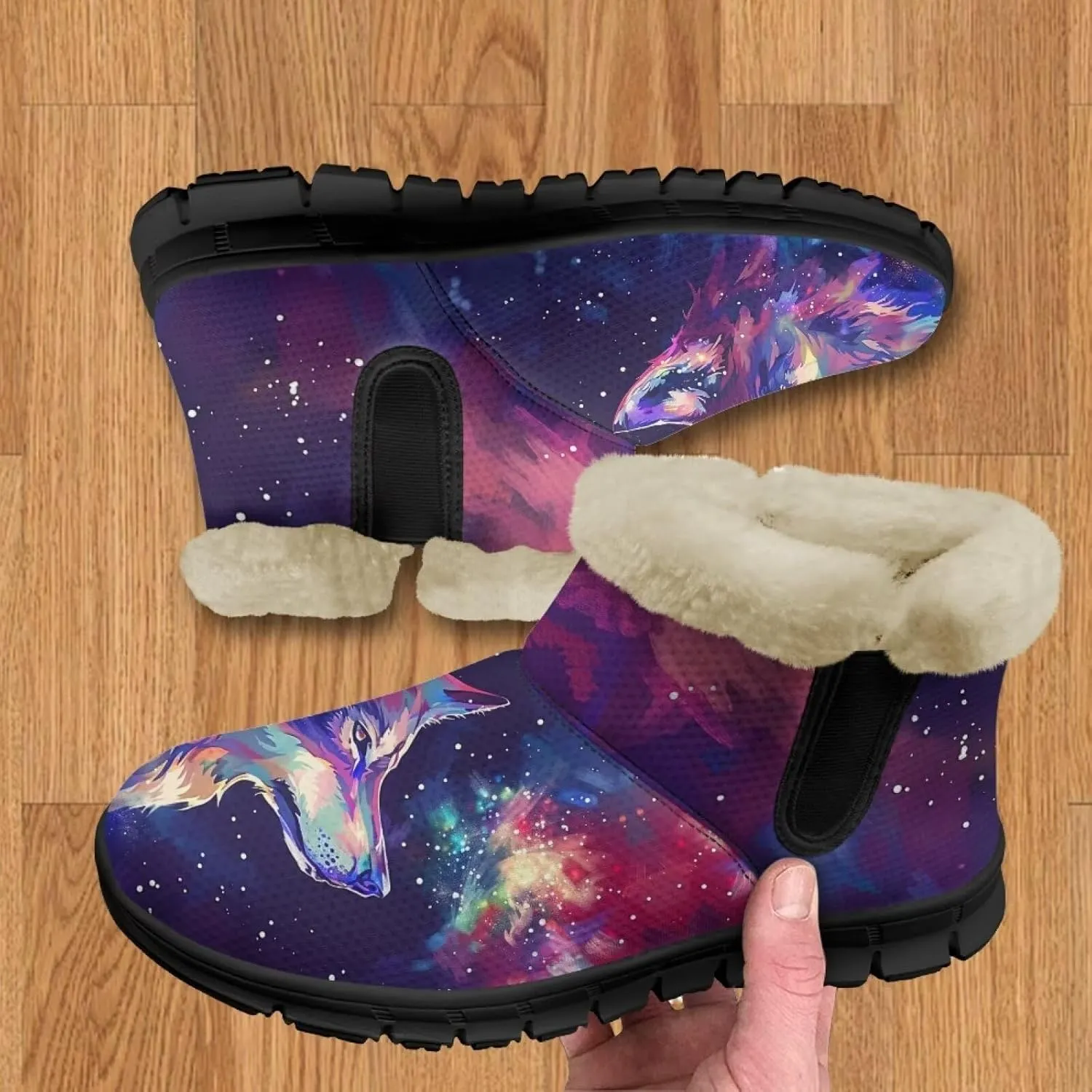 Binienty Snow Boots for Women Anti-Slip Fur Fleece Lined Ankle Boot Winter Boots Outdoor