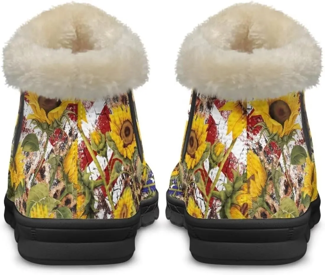 Binienty Snow Boots for Women Anti-Slip Fur Fleece Lined Ankle Boot Winter Boots Outdoor