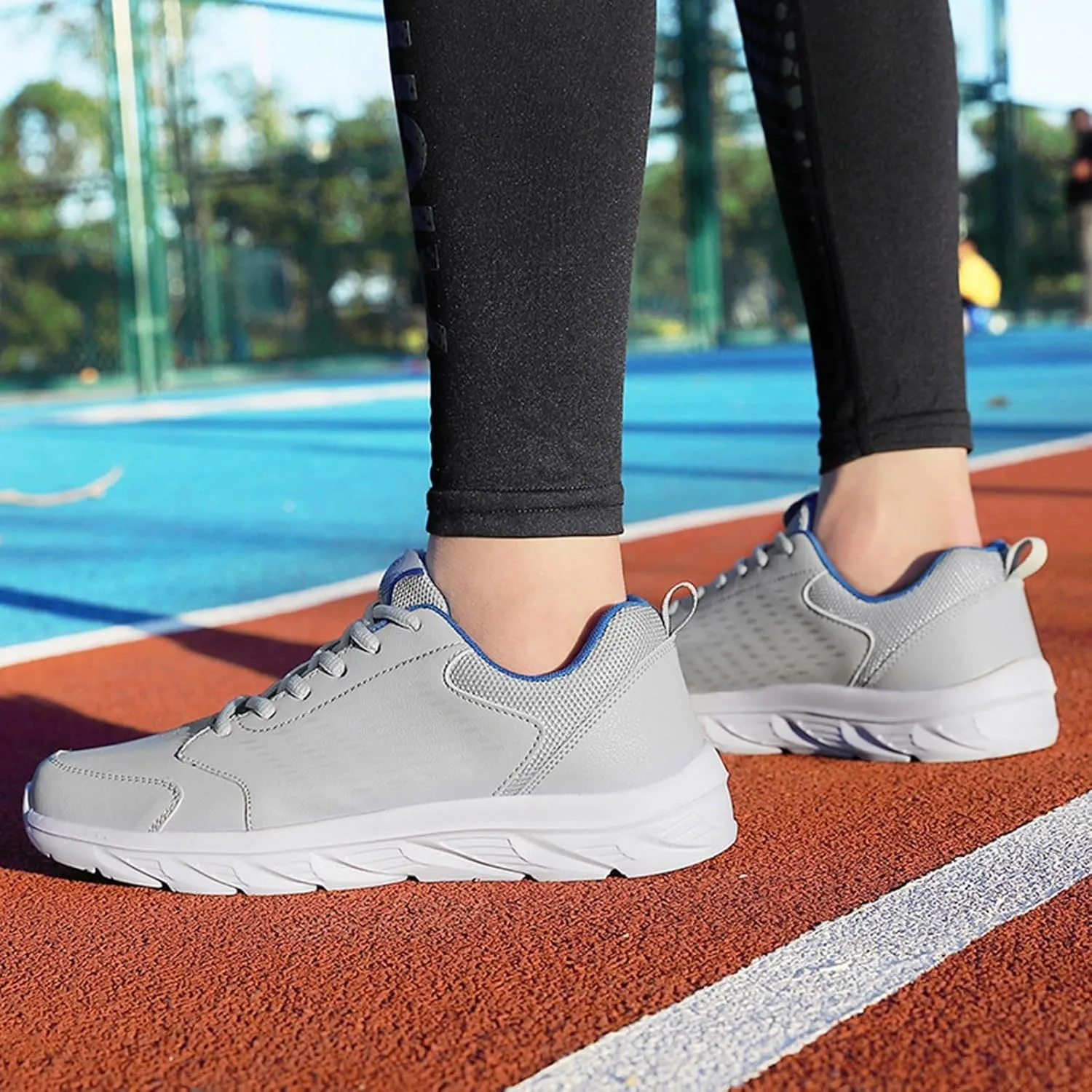 Casual Shoes for Men Spring and Men's Sneakers Flat Soft Bottom Lightweight Lacing Solid Color Comfortable Casual