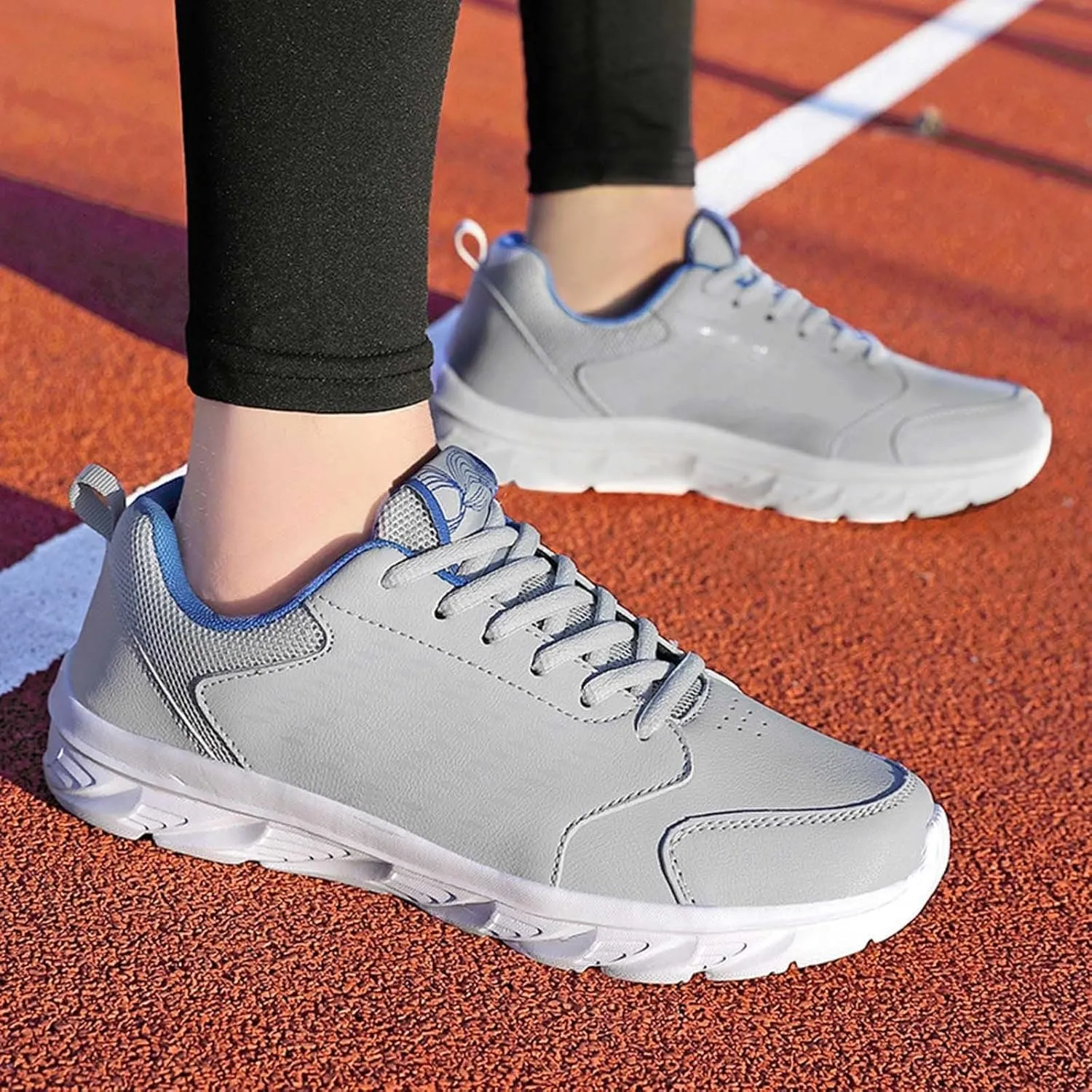 Casual Shoes for Men Spring and Men's Sneakers Flat Soft Bottom Lightweight Lacing Solid Color Comfortable Casual