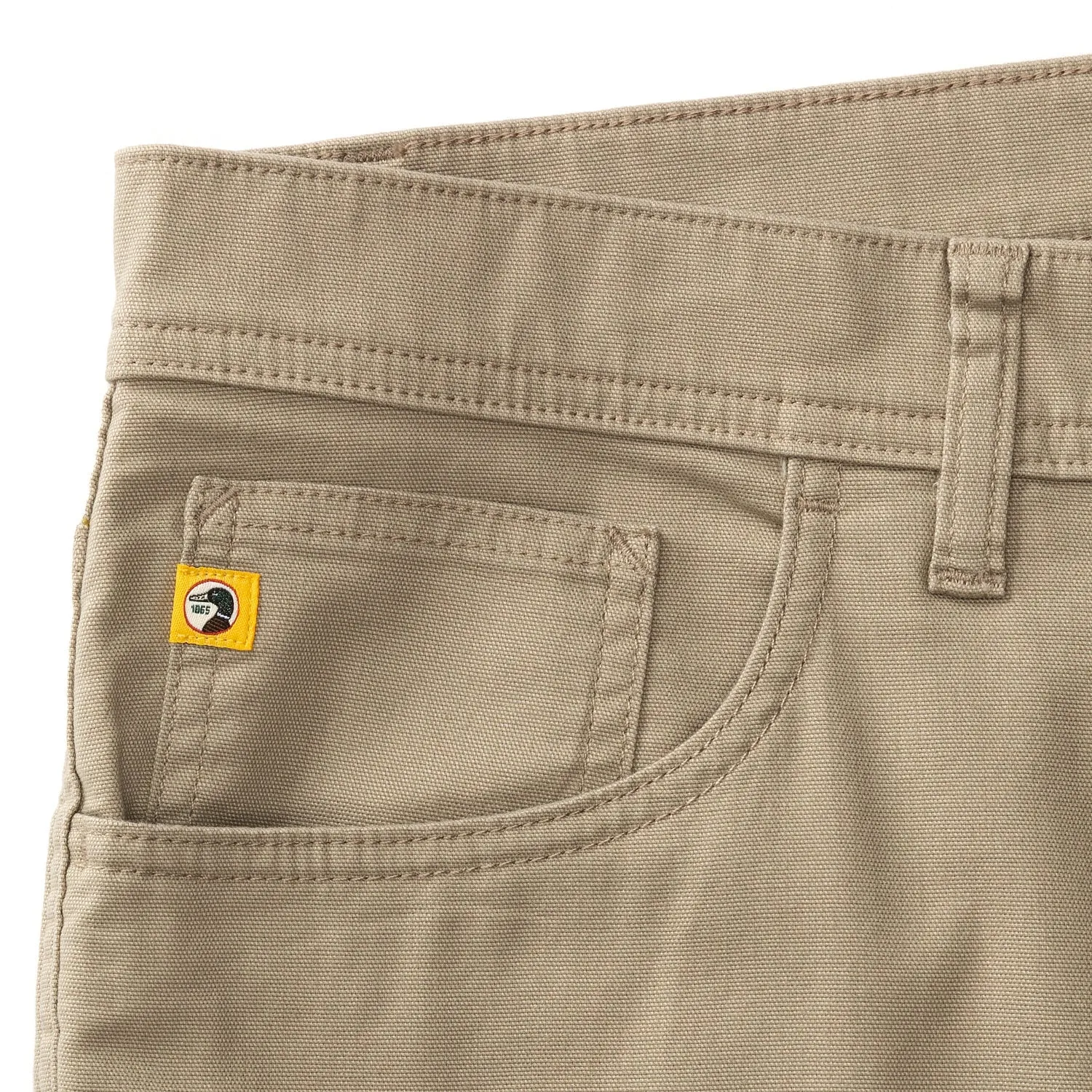 Duckhead Pinpoint Canvas Five Pocket Khaki Pant