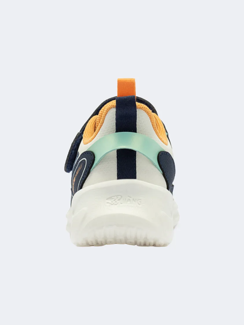 Erke Infant-Boys Running Shoes Light White/Blue