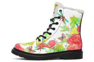 Flowers And Dragonfly Yellow