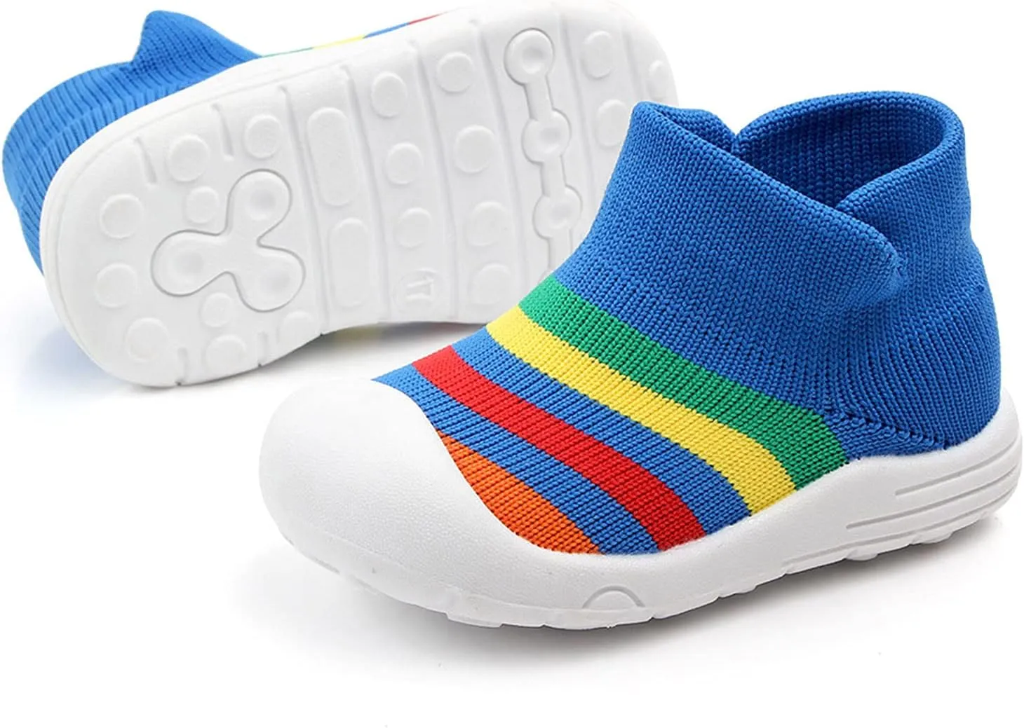 Girl Sneaker Rubber Soft Shoes Infant Socks Girls Boys Shoes Toddler Sole Knit Baby Boys Canvas Sneaker