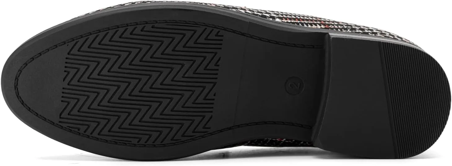 JITAI Boys Slip-On Leather Loafers - Luxury Dress, Casual & Tuxedo Shoes for Boys