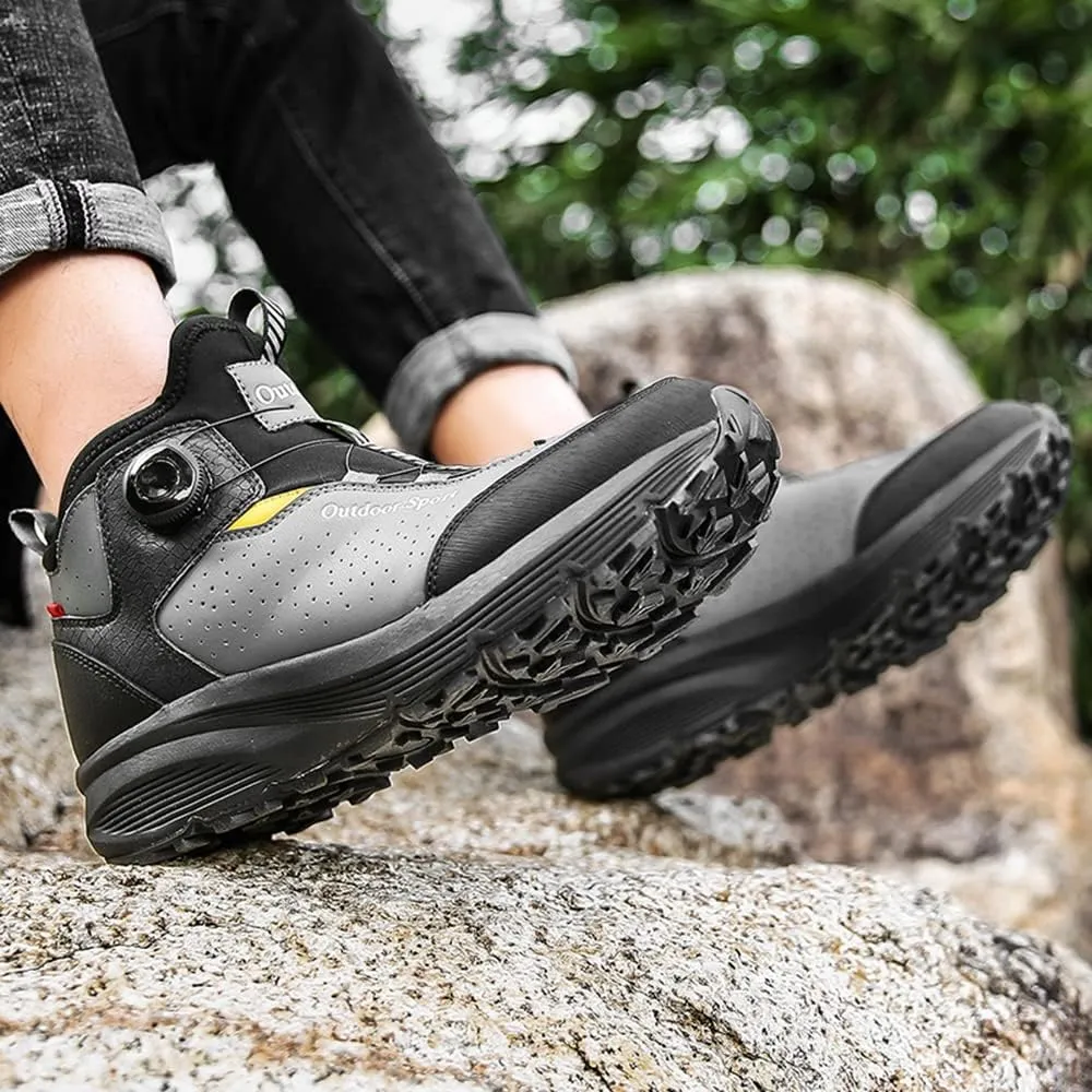 JITUUE Experience the Ultimate Comfort in Men's Hiking Boots Waterproof Leather Shoes Men for Outdoor Adventures Ankle Boot