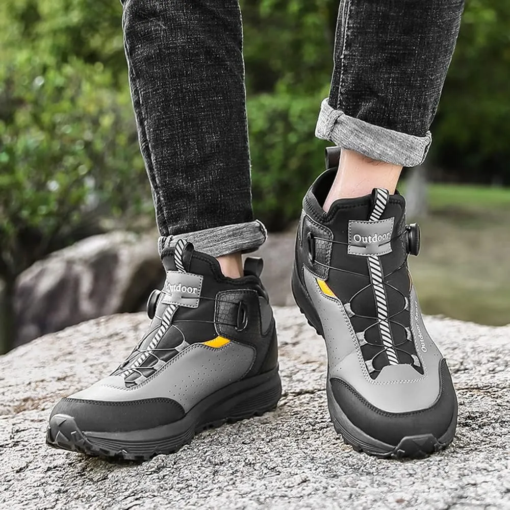 JITUUE Experience the Ultimate Comfort in Men's Hiking Boots Waterproof Leather Shoes Men for Outdoor Adventures Ankle Boot