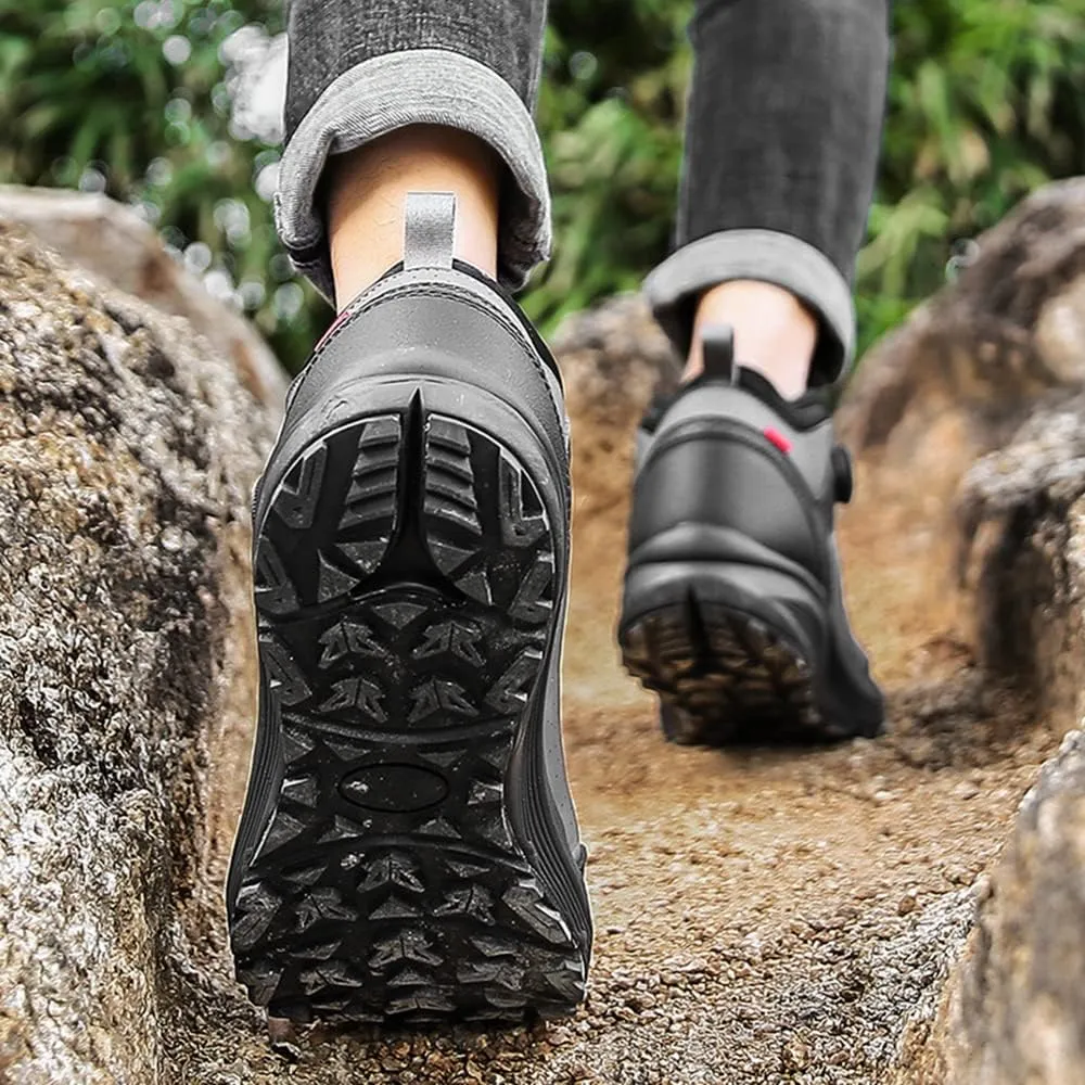 JITUUE Experience the Ultimate Comfort in Men's Hiking Boots Waterproof Leather Shoes Men for Outdoor Adventures Ankle Boot