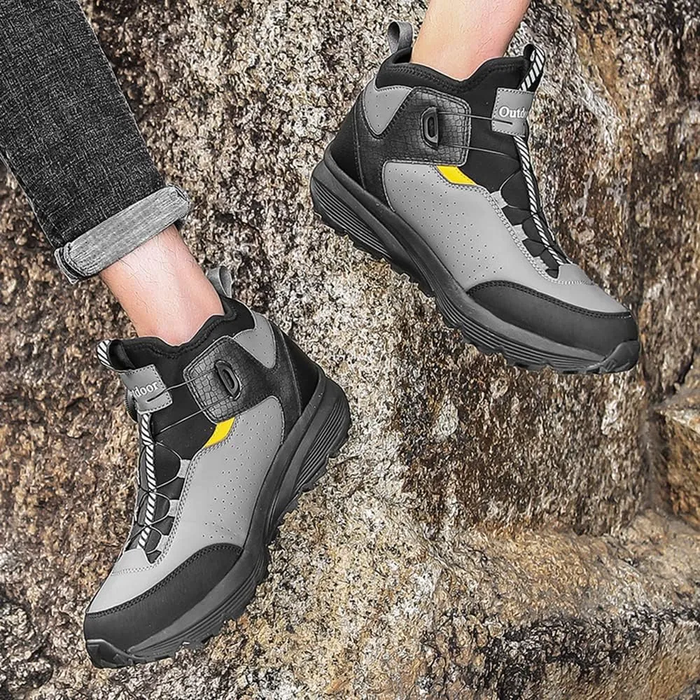 JITUUE Experience the Ultimate Comfort in Men's Hiking Boots Waterproof Leather Shoes Men for Outdoor Adventures Ankle Boot
