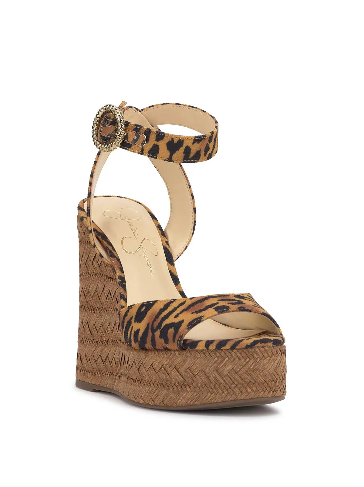 Kamindi Espadrille Wedge in Tiger Print