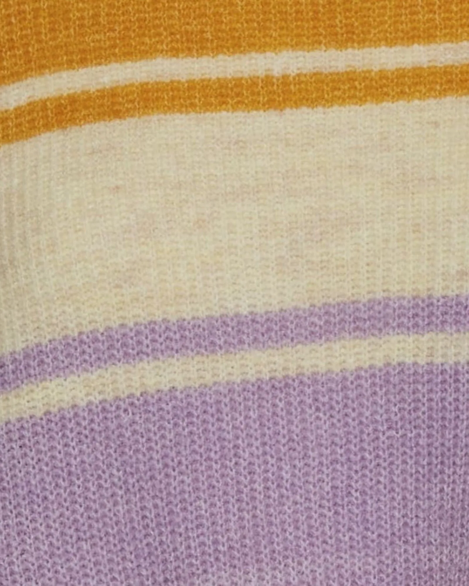 Katrina Stripe Balloon Sleeve Sweater | Tan / Lilac
