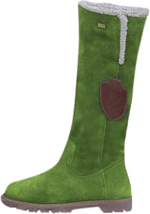 Knee High Boots For Women Girls Fashion Casual Fleece Lined Warm Low Heels Winter Snow Boots With Side Zipper