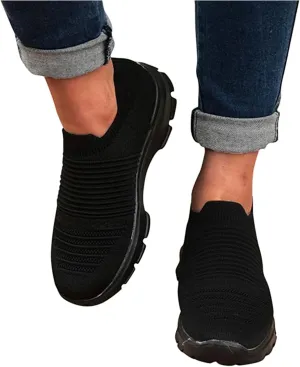 Ladmiple Gym Shoes For Women Workout Running Walking Tennis Shoes Slip On Lightweight Casual Non Slip Athletic Sneakers