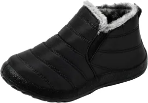 Long Winter Boots for Women 2023 Trendy Snow Boots Waterproof Women Women's Leather Winter Ankle Boots Women Brown Boots Outdoor Waterproof Botas Con Cubo Para Mujer De Trabajo Impermeables