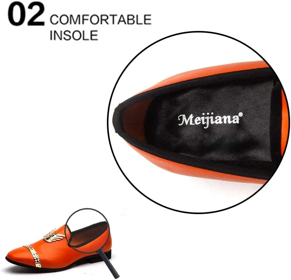 Meijiana Loafers Men Luxury Wedding Dress Shoes Fashion Party Shoes for Men