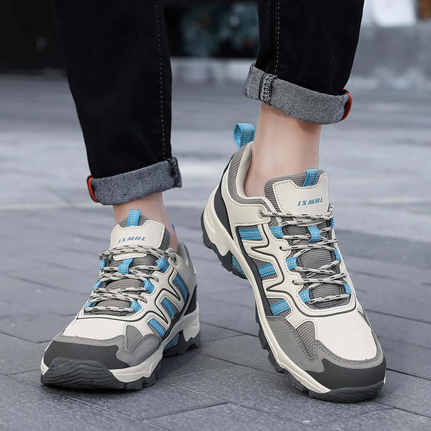 Men Women Non-slip Climbing Shoes Waterproof Sports Hiking Shoes Cross-country Running Shoes Outdoor Travel Camping Backpacking Shoes Comfortable Outdoor Sneakers