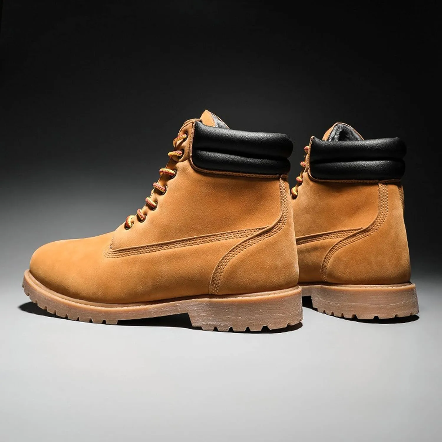 Mens Boots Winter Snow Boots Men Super Warm Men's Boots Sneakers Waterproof Leather Ankle Boots Outdoor Military Hiking Boots Work Shoes