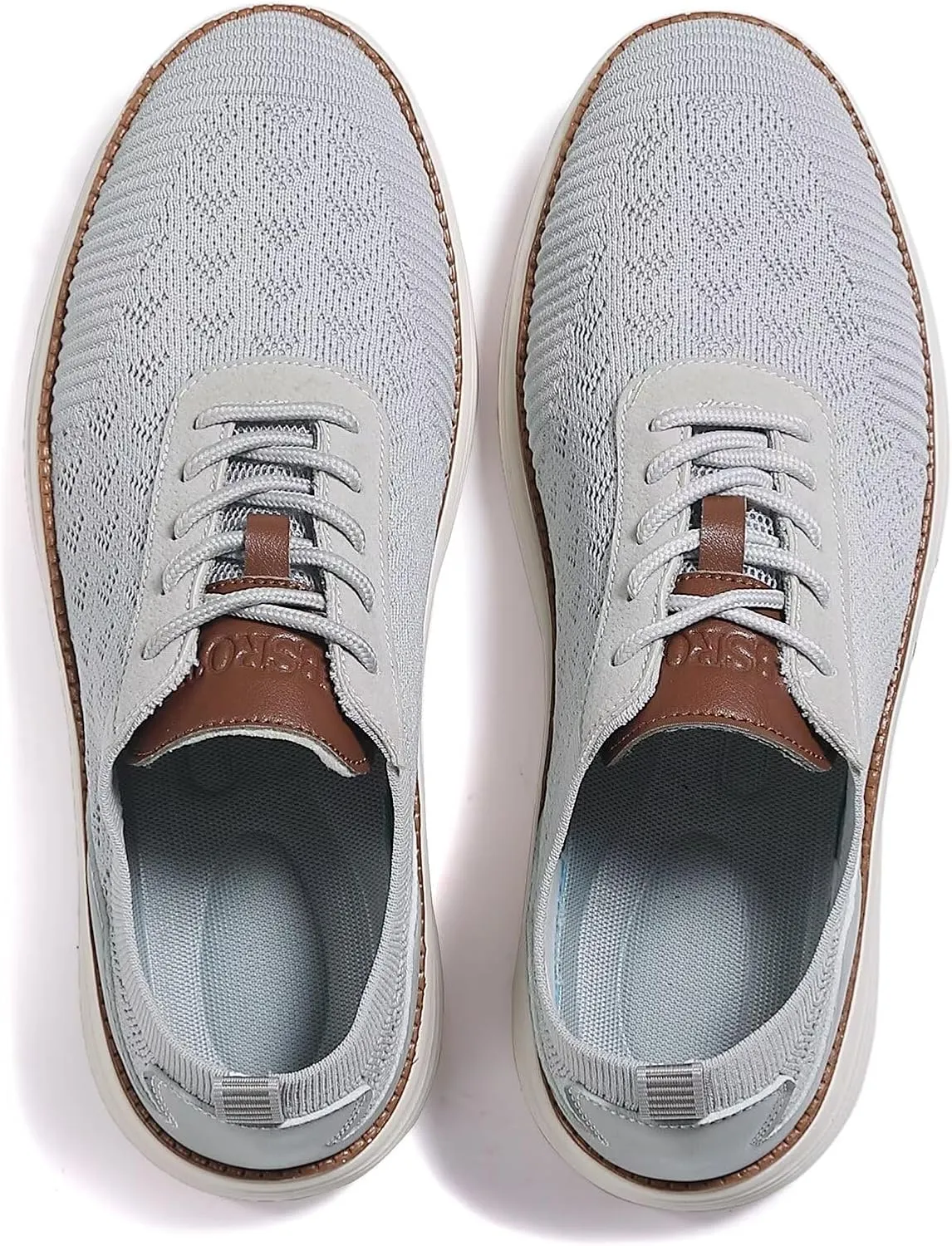Men's Fashion Dress Sneakers Mesh Oxfords Business Casual Walking Shoes Knit Lightweight Tennis Footwear