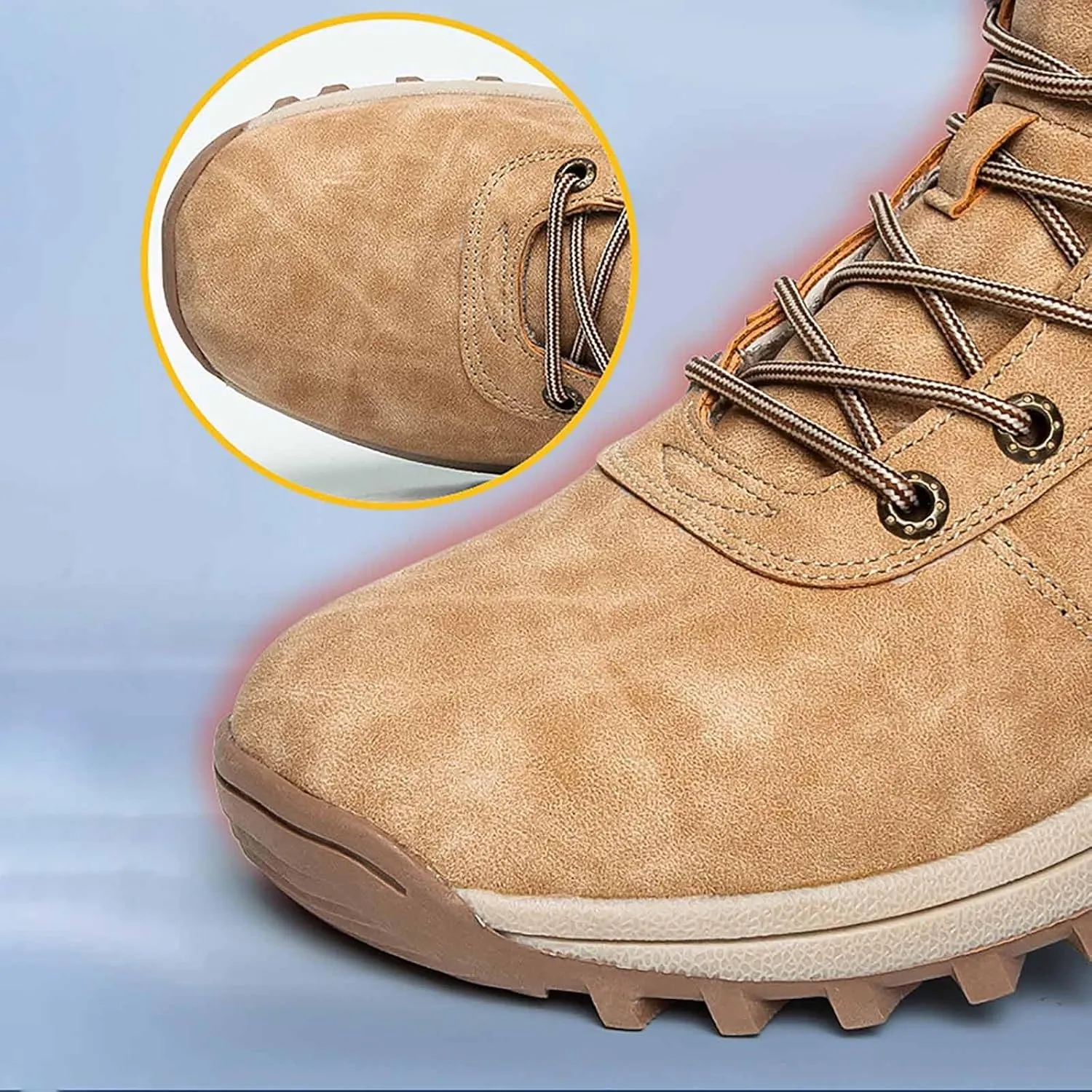 Military Tactical Boots for Men, Men's Waterproof Hiking Boots Outdoor Lightweight Work Boots Durable Leather Work Utility Outdoor Assault Boots
