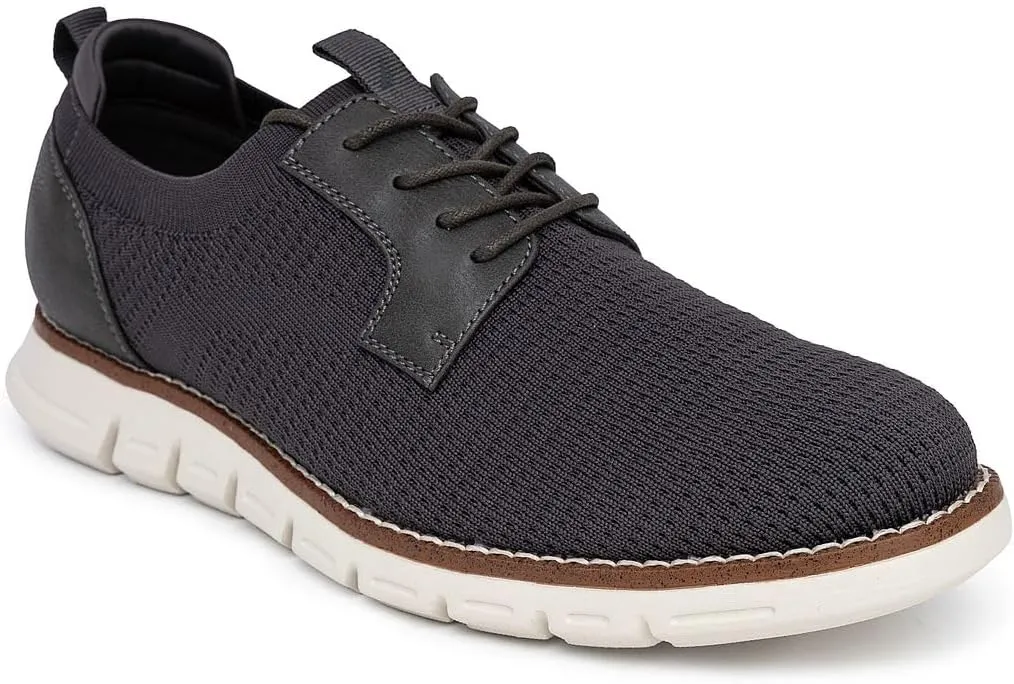 Nautica Men's Knit Dress Oxford Dress Sneakers: Breathable, Stylish, Lightweight & Comfortable - Ideal for Business or Walking