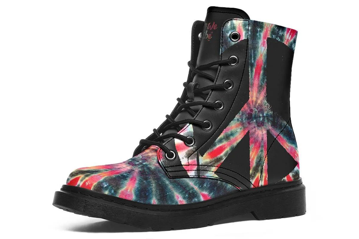 Peaceful Tie Dye Bandana Black