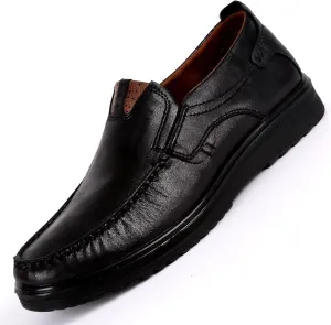 RZDYSQ Men's Loafers Leather Casual Shoes, Mens Slip On Loafer Leather Casual Walking Shoes