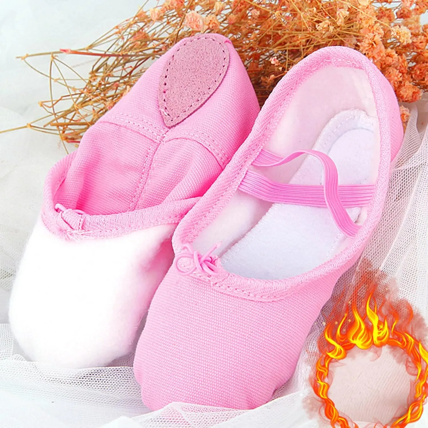 Shoes Children Shoes Dance Shoes Warm Dance Ballet Performance Indoor Shoes Yoga Dance Shoes Baby House Shoes