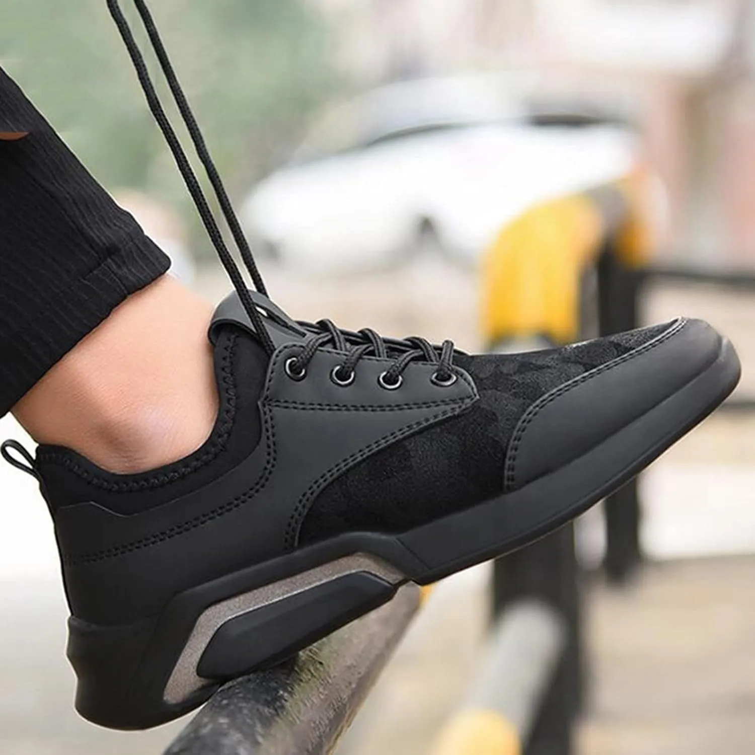 Sneakers for Men Mens New Shoes Mens Athletic Running Tennis Shoes Wide Sneakers Classic Casual Walking Sneaker for Men Black