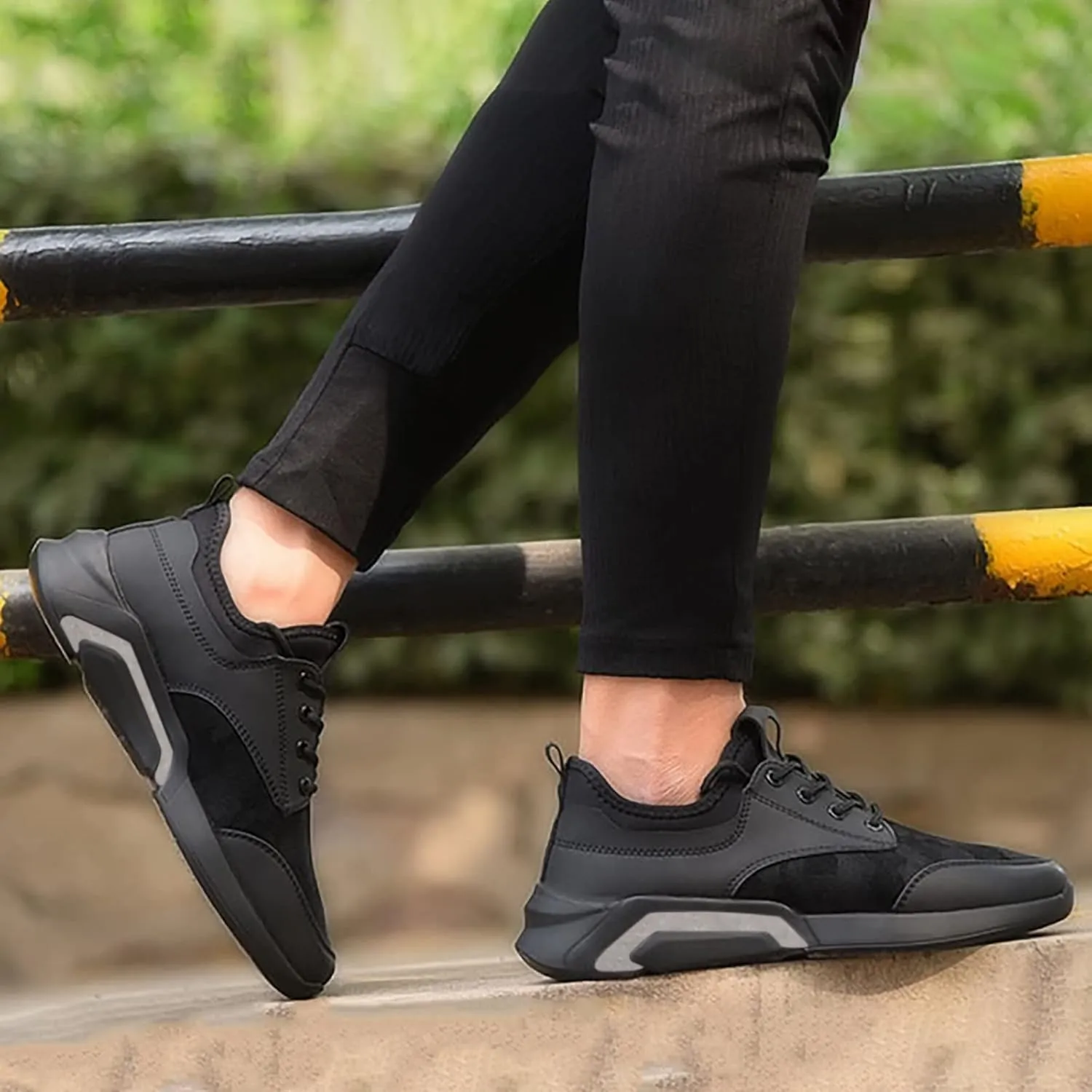 Sneakers for Men Mens New Shoes Mens Athletic Running Tennis Shoes Wide Sneakers Classic Casual Walking Sneaker for Men Black