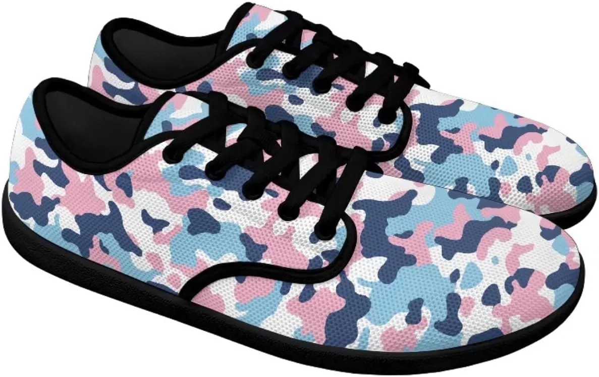 Sneakers for Women Minimalist Barefoot Shoes Low Top Casual Lace Up Walking Shoes Fashion Sneakers Anti Slip Road Running Athletic Footwear