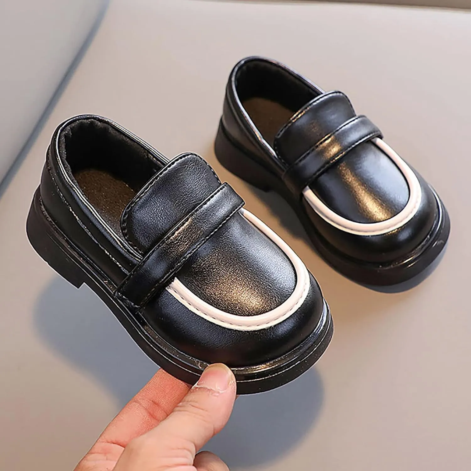 Toddler Boys Girls Dress Shoes PU Leather Wedding School Loafer Boys Dress Shoes Children Leather Toddler Shoes Girl 6
