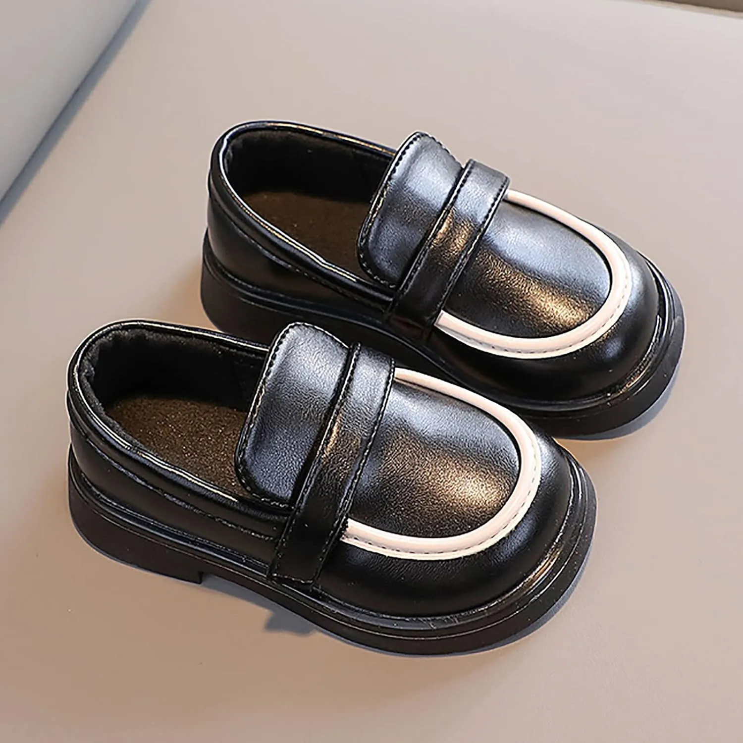 Toddler Boys Girls Dress Shoes PU Leather Wedding School Loafer Boys Dress Shoes Children Leather Toddler Shoes Girl 6