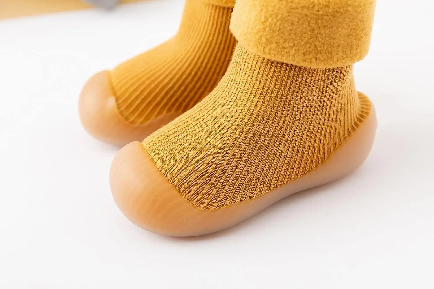 Toddler Shoes Baby Boy Girl First Walking Socks Shoes Knit Soft Sole Rubber Non-Skid Slipper Indoor Floor Sneakers