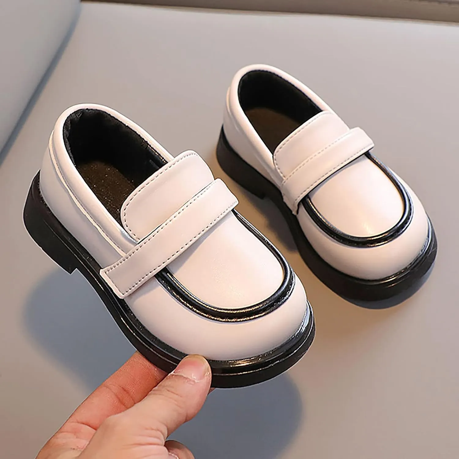 Toddler Winter Shoes Girls PU Leather Wedding School Loafer Boys Dress Shoes Children Leather Shoes