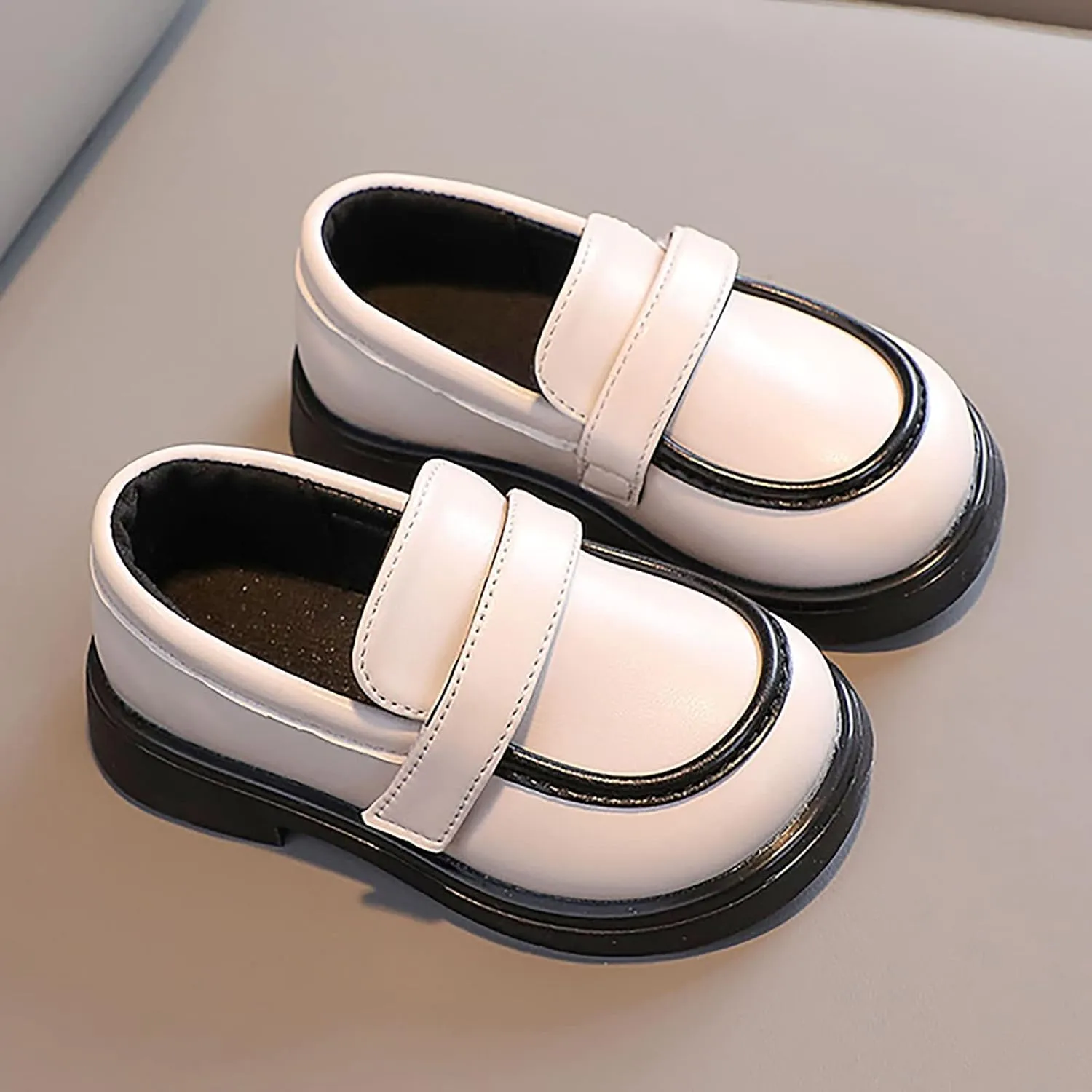 Toddler Winter Shoes Girls PU Leather Wedding School Loafer Boys Dress Shoes Children Leather Shoes