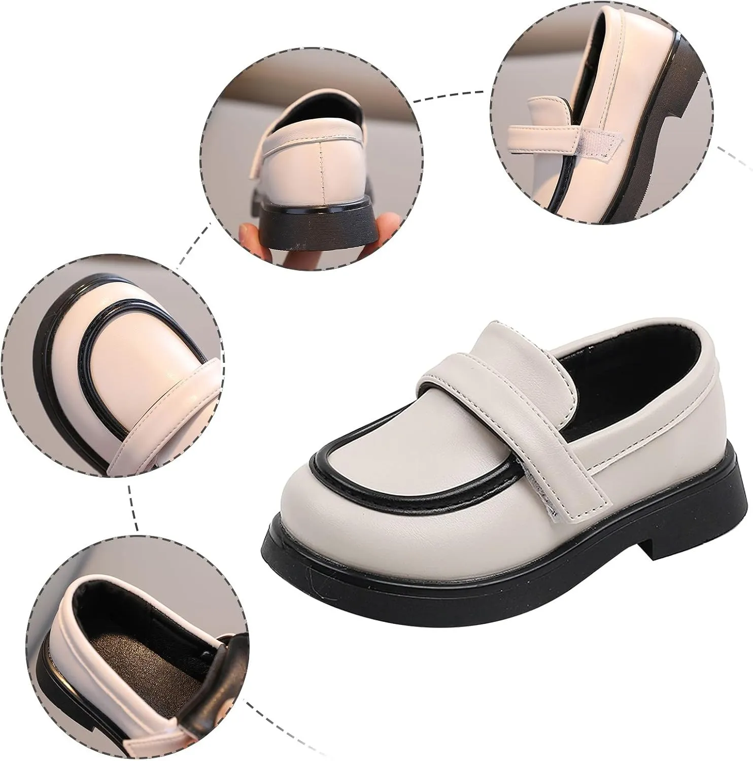 Toddler Winter Shoes Girls PU Leather Wedding School Loafer Boys Dress Shoes Children Leather Shoes