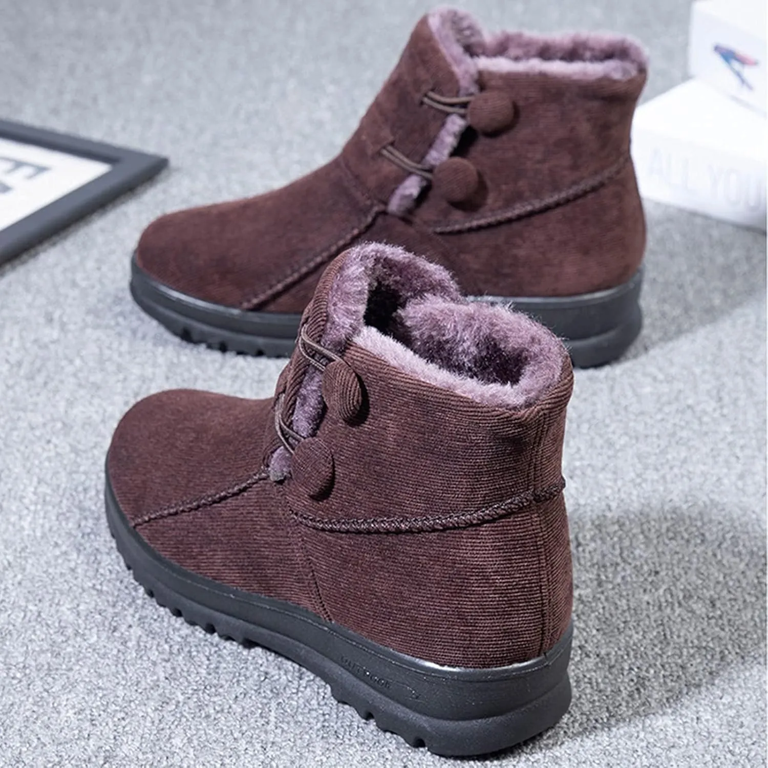 Winter Boots for Women Waterproof Snow Size 11 Winter Long Boots for Women Waterproof Snow Womens Zippered Waterproof Winter Boots Outdoor Boots Women Snow Shoes for Women Slip on
