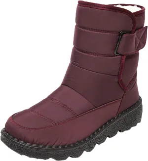 Winter Boots for Women Waterproof Snow Wide Calf Womens Winter Duck Boots Waterproof Insulated Snow Boots Womens Waterproof Outdoor Boots Women 9.5 Snow Boots Wide Feet