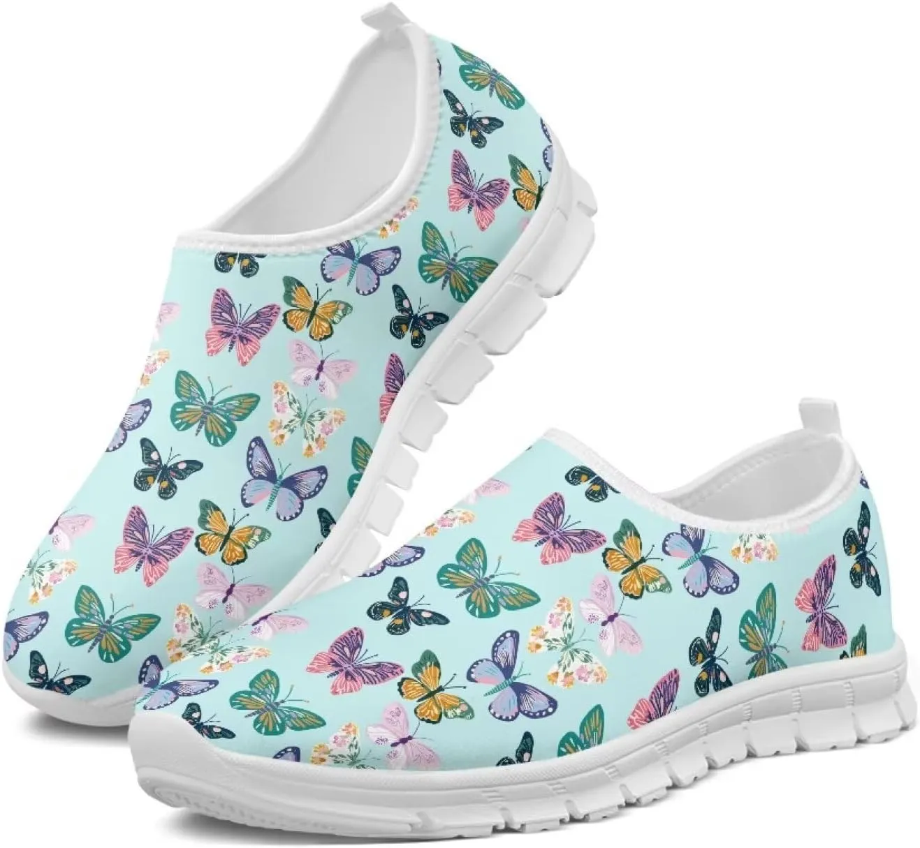 Women's Animals Sneaker Casual Breathable Mesh Anti-Skid Low-Top Outdoor Shoes Soft Slip On Holiday Travel Sneaker for Ladies US 5.5-11.5
