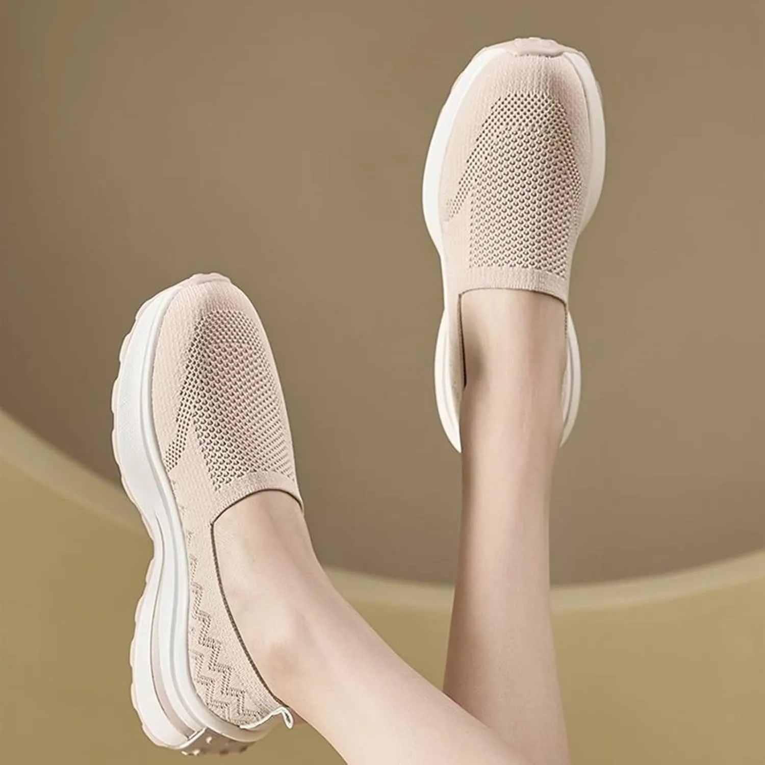 Womens Fashion Sneakers Hollow Sandals Mesh Casual Shoes Platform Walking Sneakers for Women Comfortable Wide Width Casual Shoes