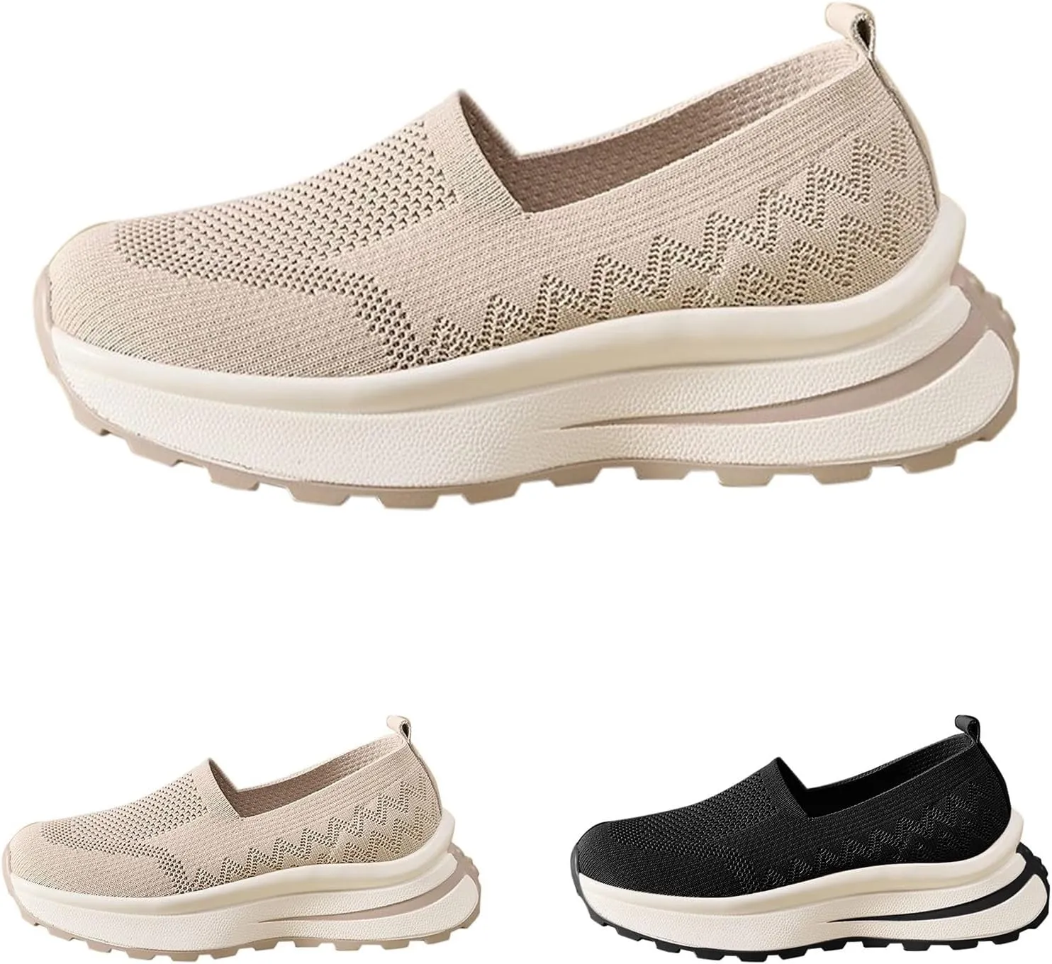Womens Fashion Sneakers Hollow Sandals Mesh Casual Shoes Platform Walking Sneakers for Women Comfortable Wide Width Casual Shoes