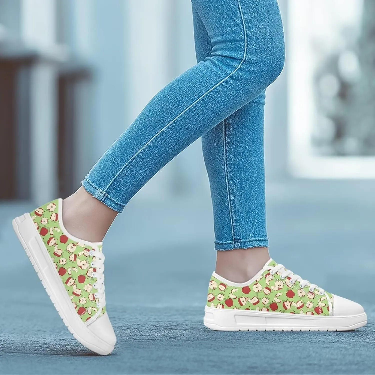 Womens Slip on Canvas Shoes Classic Arch Support Sneakers Loafers Shoes Casual Fashion Low-Top Slip Ons US 5.5-13.5