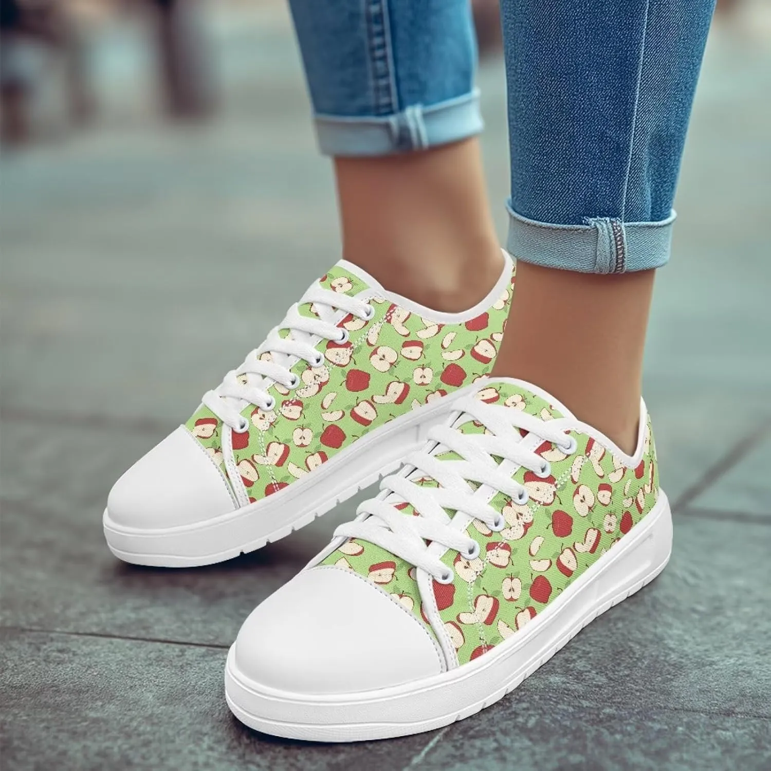 Womens Slip on Canvas Shoes Classic Arch Support Sneakers Loafers Shoes Casual Fashion Low-Top Slip Ons US 5.5-13.5