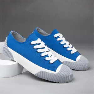 xiangtuibao New Women Sneakers Fashion Concise Canvas Shoes Mixed Colors Comfortable Casual Shoes Women Low Top Platform Sneakers