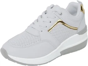 ZWRXW Platform Sneaker for Women Men Lace-Up Comfortable Casual Fashion Sneakers PU Leather Platform Shoes Unisex Non Slip Walking Shoes Footwear